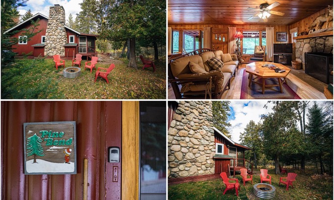 Grayling Cottage | ♣ Cozy Riverside Getaway: Pine Bend 3BDR Cottage