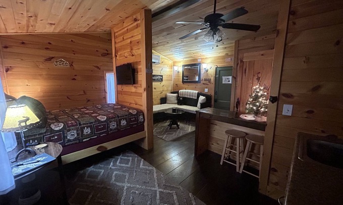 Dandridge Cabin | Cozy studio for two nestled on Lake Douglas near Gatlinburg and Pigeon Forge!