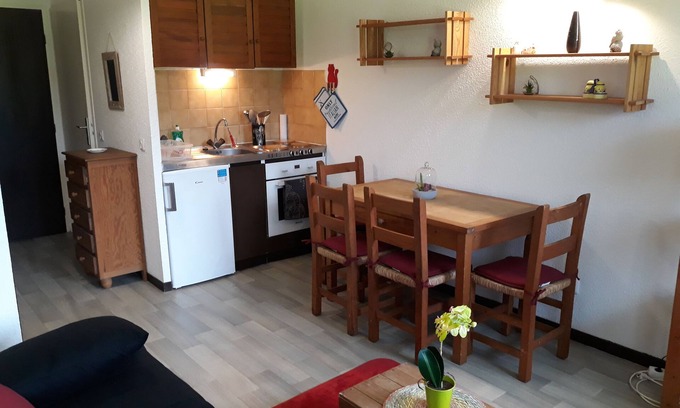 Saint-Jeoire Apartment | Cozy studio sleeping 3 in Onnion
