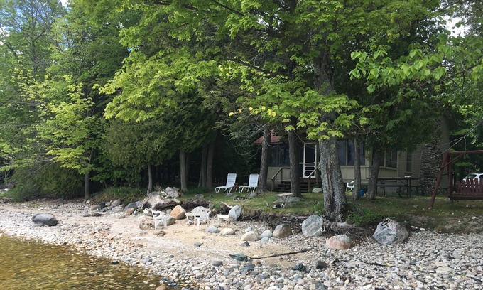 Northport Cabin | Cozy "up north" waterfront cottage. Fireplace. Short walk to town.