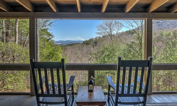Blue Ridge Cabin | Cozy View- Hot Tub | Screened Porch | Incredible Views