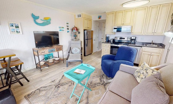 Tybee Island Condo | Cozy waterfront escape w. community pool + ocean views.