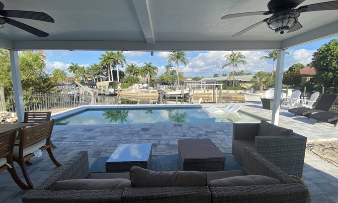 Iona House | Cozy waterfront minutes from the beach! Great fishing, Inground Saltwater Pool