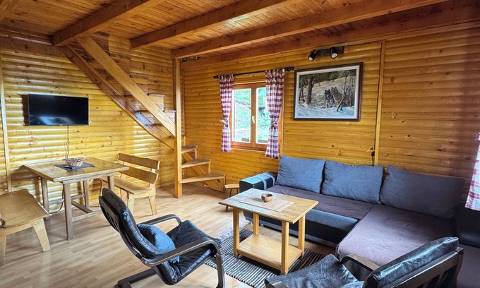 Kremna Cabin | Cozy Wooden Cabin on Tara 1320m Altitude Sleeps 6 Stunning Views