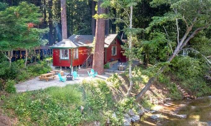 Cazadero Cabin | CozyCreekCabin-Swimming Hole!Cottage On Pristine Creek!Magical! WiFi/Pup/HtTb