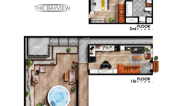 Departure Bay House | Create Memories | Walk to Beach | Hot Tub l 2-Story Modern Suite| 196Mbps