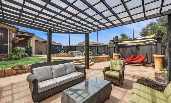 Plano House | Creekside Charm w/Pool, Backyard Oasis, Patio
