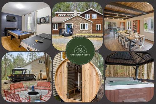 Blakeslee House | Creekside Recess Hottub Sauna Firepit Gameroom