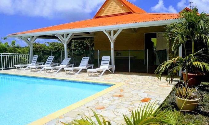 Le Francois Villa | Creole villa with pool overlooking the magnificent islets of Le François