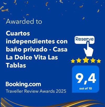 Las Tablas House | Cuartos independientes con baño privado - Casa La Dolce Vita Las Tablas