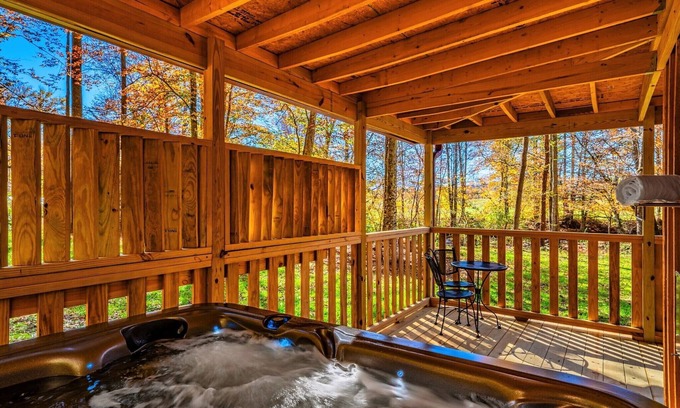 Cosby Cabin | Cuddling On The Creek Couples only romantic " TINY CABIN" retreat!