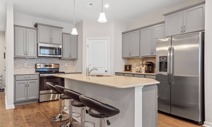 Northeast Raleigh House | CUSTOM Game Room in a luxury refreshing townhome