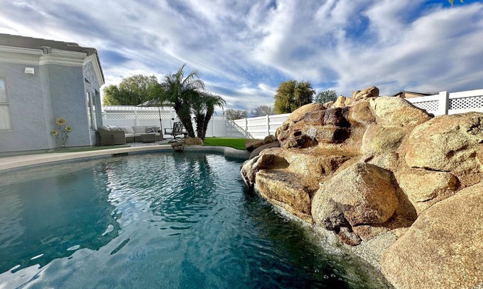 Orchard Ranchettes House | Custom home with heated pool!