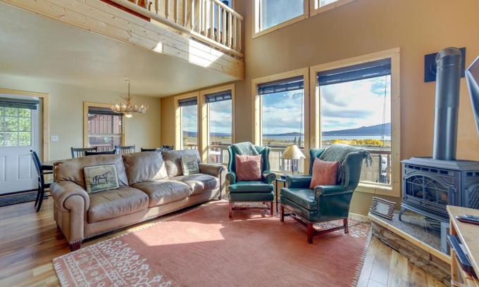 Island Park House | Custom Log Cabin with Views - 20 Mi to Yellowstone!