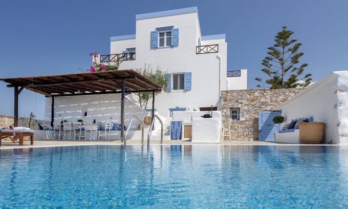 Vissa Villa | Cycladic Aura - Holiday cottage with private pool, panoramic sea and sunset view