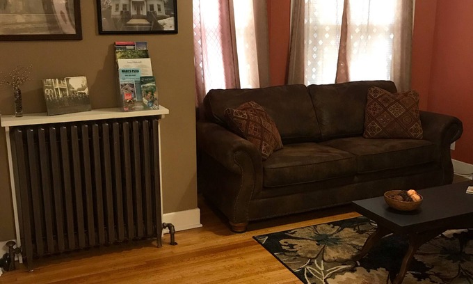 Decorah Apartment | Day Street Suites. Historic Phelps Mansion. Main Level Suite #2