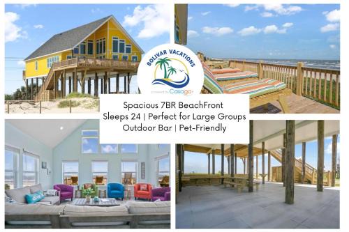 Port Bolivar House | DayDreamer Beachfront w 7 Bedrooms