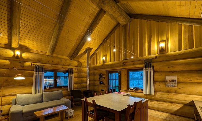 Gross Nemerow Cabin | Log Cabins - Naturstamm Ferienhaus MeckPomm 22 - Feriendorf Tollensesee