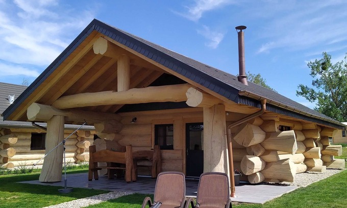 Gross Nemerow Cabin | Log Cabins Naturstammhaus Usedom 18 - Feriendorf Tollensesee
