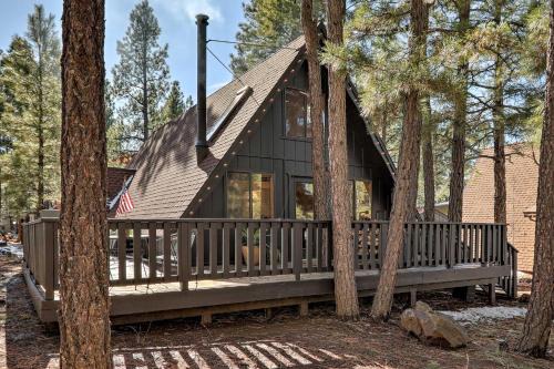 Munds Park House | Deck and Forest Views Munds Park A-Frame Cabin