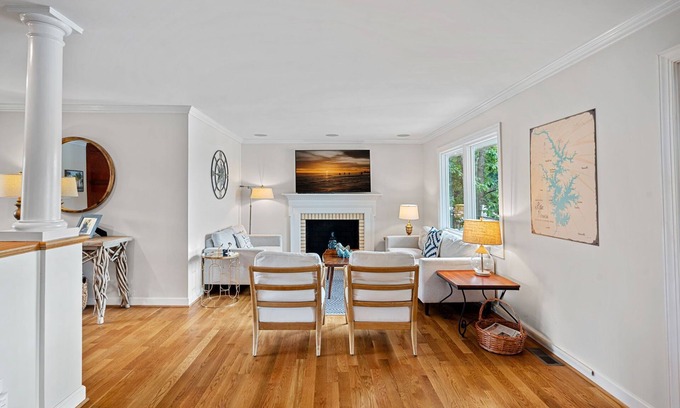 Westport House | DECKadent Sunset by SoCharm | Large Covered Deck and Private Beach