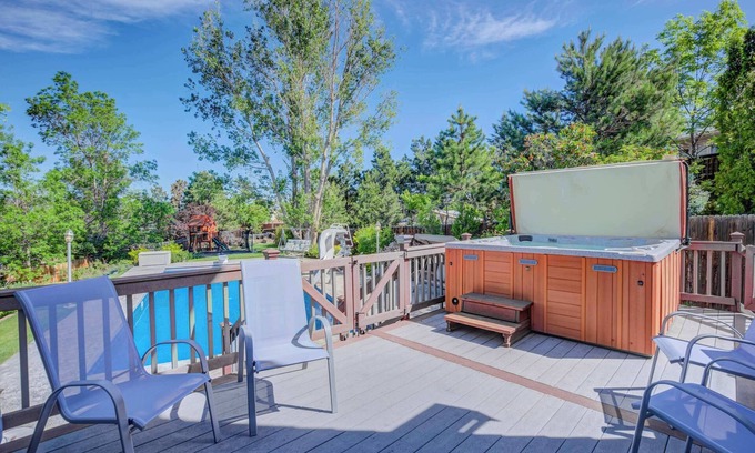 Briargate House | Deep Blue! Hot Tub w GameRoom & Outdoor Playground