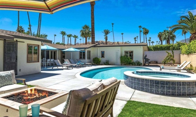 Deepwell Estates House | Deepwell Vacation Rental – Stylish Palm Springs Home with Pool, Spa, Fire Pit & Mountain Views