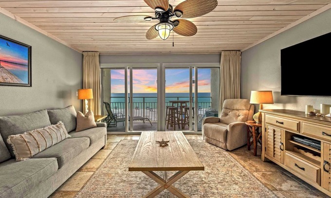 Crystal Beach Condo | Deja View-Beachfront-Complimentary Beach Service