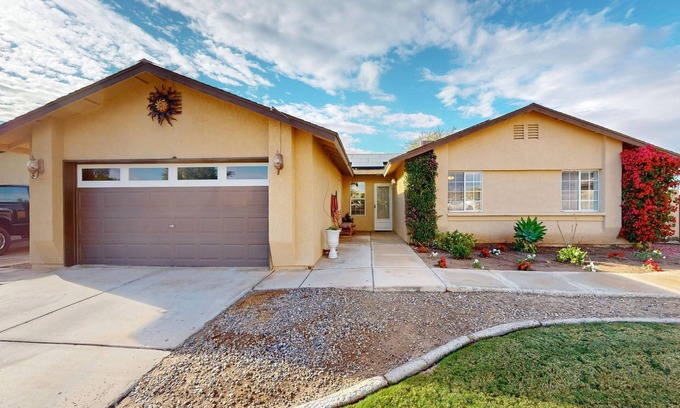 Yuma House | Delightful dog-friendly retreat with pool, yard, patio, & games - near golf