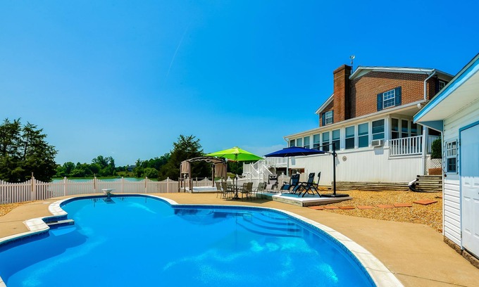Livingston House | Delightful Dog-Friendly Lake House w/ a Private Pool, Dock, Tennis Court, & More