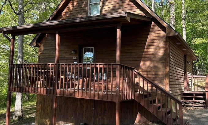 Eckerty Cabin | Deluxe Cabin 8 with JACUZZI TUB. Located on Patoka Lake in Southern Indiana