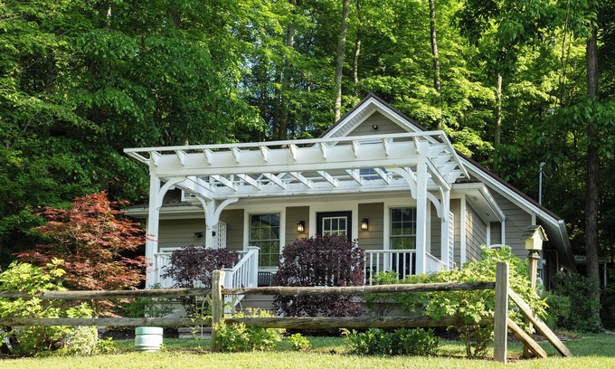 Loudonville House | Deluxe Mohican Home w/Game Room, Pizza Oven, River View, Fire Pit! Sleeps 10