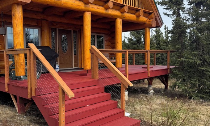 Healy Cabin | Denali only 17 miles away! Grill, washer & dryer, jacuzzi bathtub with a view