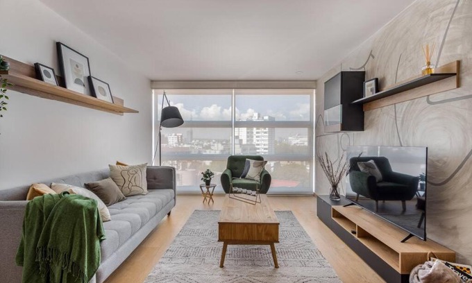 Hipodromo Apartment | Departamento en Condesa con Alberca y Gimnasio
