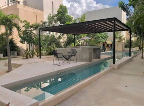 Merida Municipality Apartment | Departamento en Mérida Temozón Planta Baja con Amenidades estacionamiento incluido