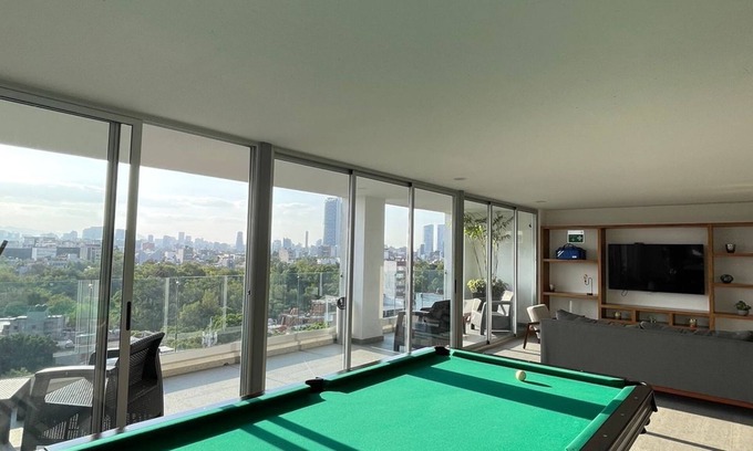 Coyoacan Apartment | ¡depto. Moderno en Condesa, Disfruta de las Mejores Vistas Desde la Alberca!
