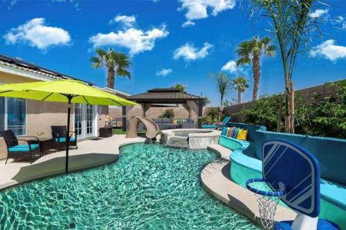 Indio House | Desert Bliss Paradise - Arcade, Casino, Play Area ,Pool , Hot tub