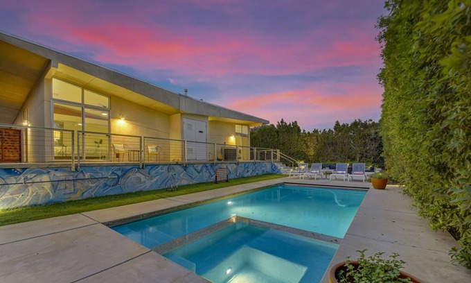 Desert Hot Springs House | Desert Dream: Pool, Spa, Fire Pit, BBQ, Balcony!