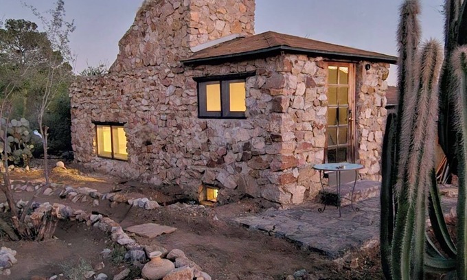 Tucson Estates Cabin | Desert Experience Historic Orchid Stone Cabin Small 2 Bedroom 1 Bath