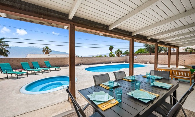 Desert Hot Springs House | Desert Glow - Pool, Hot Tub, Game Room, & Stunning Views