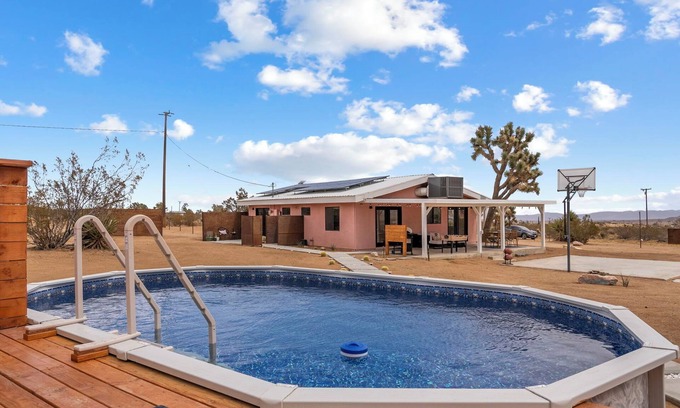 Yucca Valley House | Desert Oasis Cowboy Pool Views Fire Pit