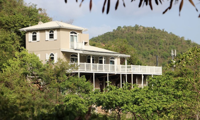 Seagrape Hill Villa | Desert Rose Villa, with Fabulous Coral Harbor views