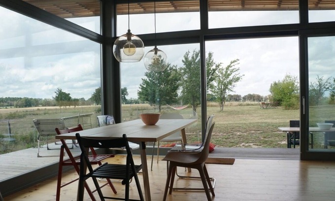 Oberbarnim House | Design wooden house with wide field view in the Märkische Schweiz