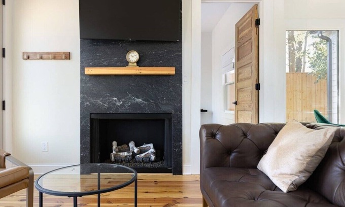 Downtown House | Designer Garden Home | Gas Fireplace