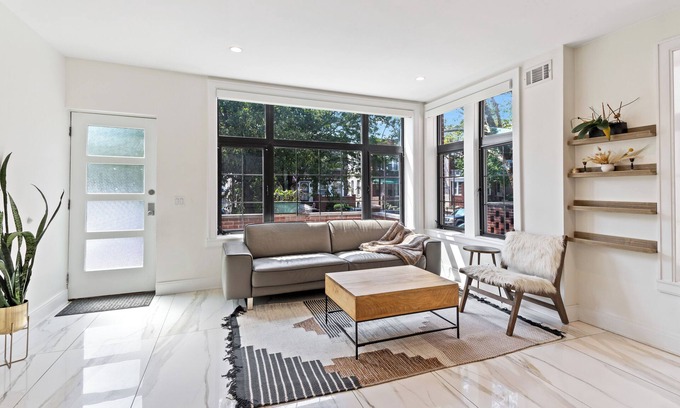 Crown Heights House | Designer Home Patio Parking