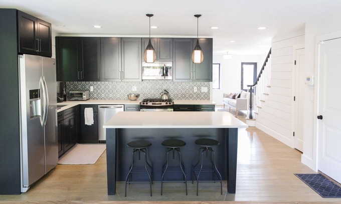 Bellport House | Designer retreat with pool in Bellport Village