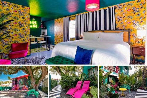 Beverly Heights Apartment | Designer Studio In The Heart Of Las Olas &king Bed