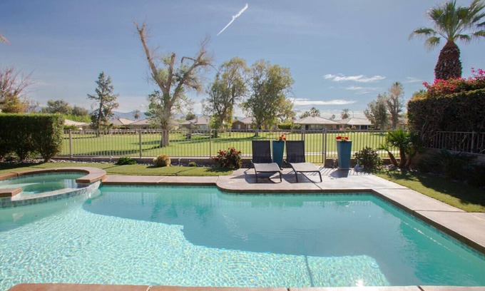 Indio Apartment | Desirable Desert Resort w/Pool- 2mi to Coachella