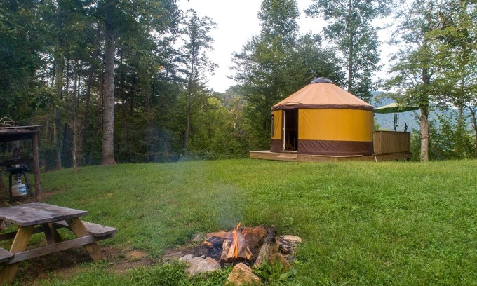 Cullowhee House | Destination Outdoors - Summerset Ridge - A unique yurt perfect for glamping!