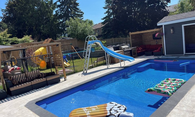 Whitby House | Detached home with heated saltwater pool 45 minutes from Toronto